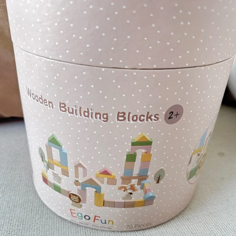 Wooden Building  Blocks Ego Fun